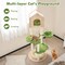 55 Inch Cat Tower with Sisal Posts and Plush Bed for Indoor Cats